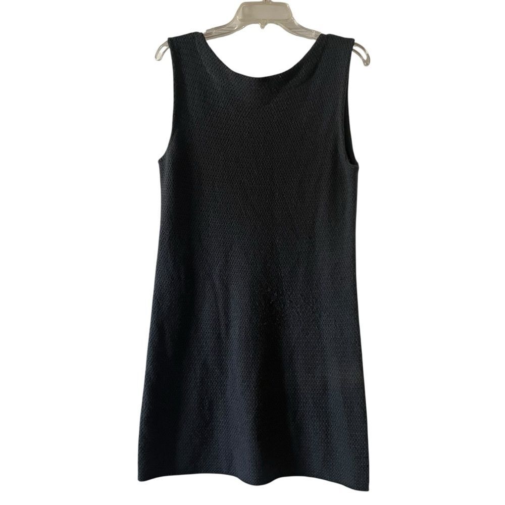 ALLUDE 100% Cashmere Tank Sleeveless Sweater Dress Dark Gray Large